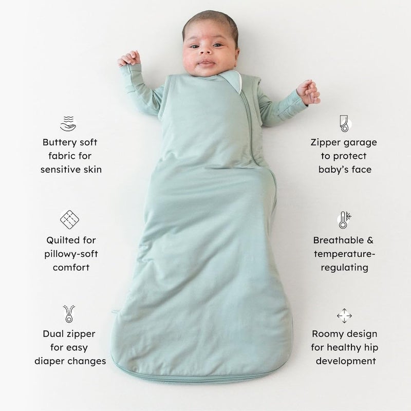 KYTE BABY Unisex Rayon made from Bamboo Sleep Bag for Babies and Toddlers, 2.5 Tog (Sage, Large) - Image 3